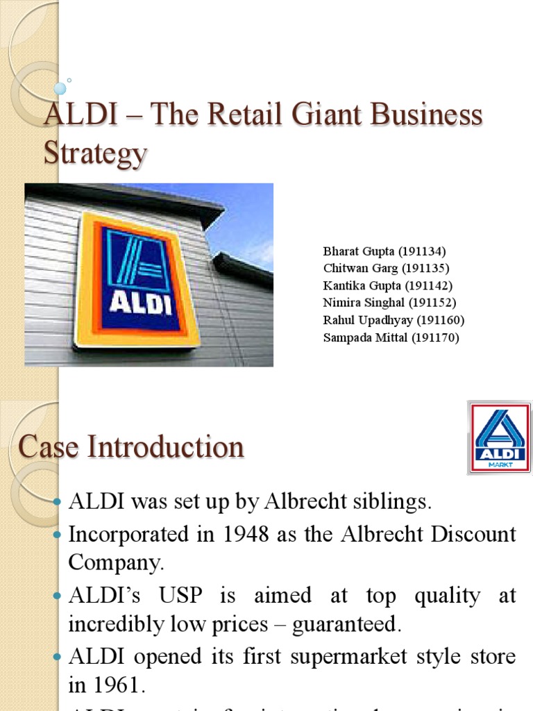 Aldi case study slideshare image
