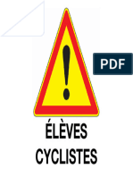 Panneau Attention Cycliste