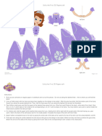 Sofia The First 3d Papercraft Craft Printable 1012