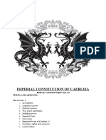 Imperial Constitution of Caerleia 2
