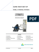 Engine Test Set Up: 3 Cylindr, 4 Stroke, Petrol