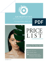 Pricelist Skinopathy 2023