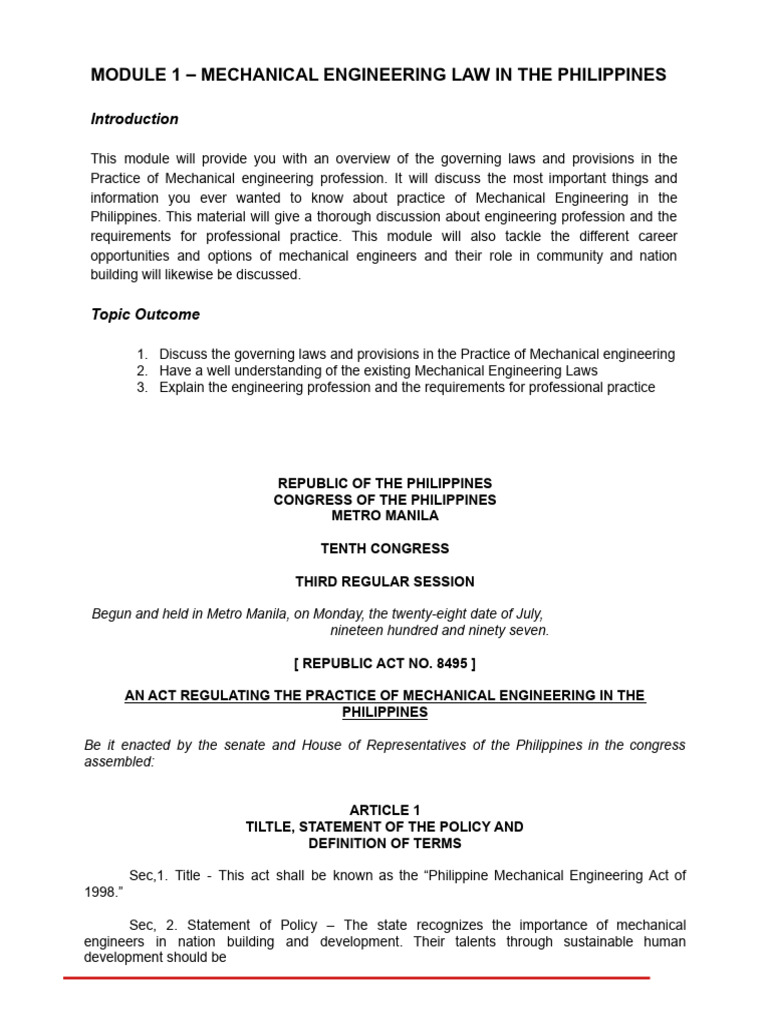 Me 421 Module 1 Pdf Engines Engineer