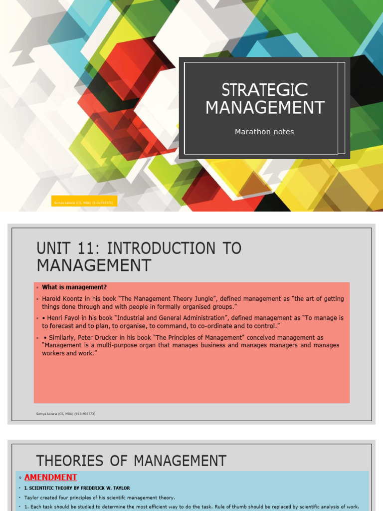 Strategic Mnagement Final | PDF | Strategic Management | Leadership