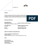 Resume Template For Student 1