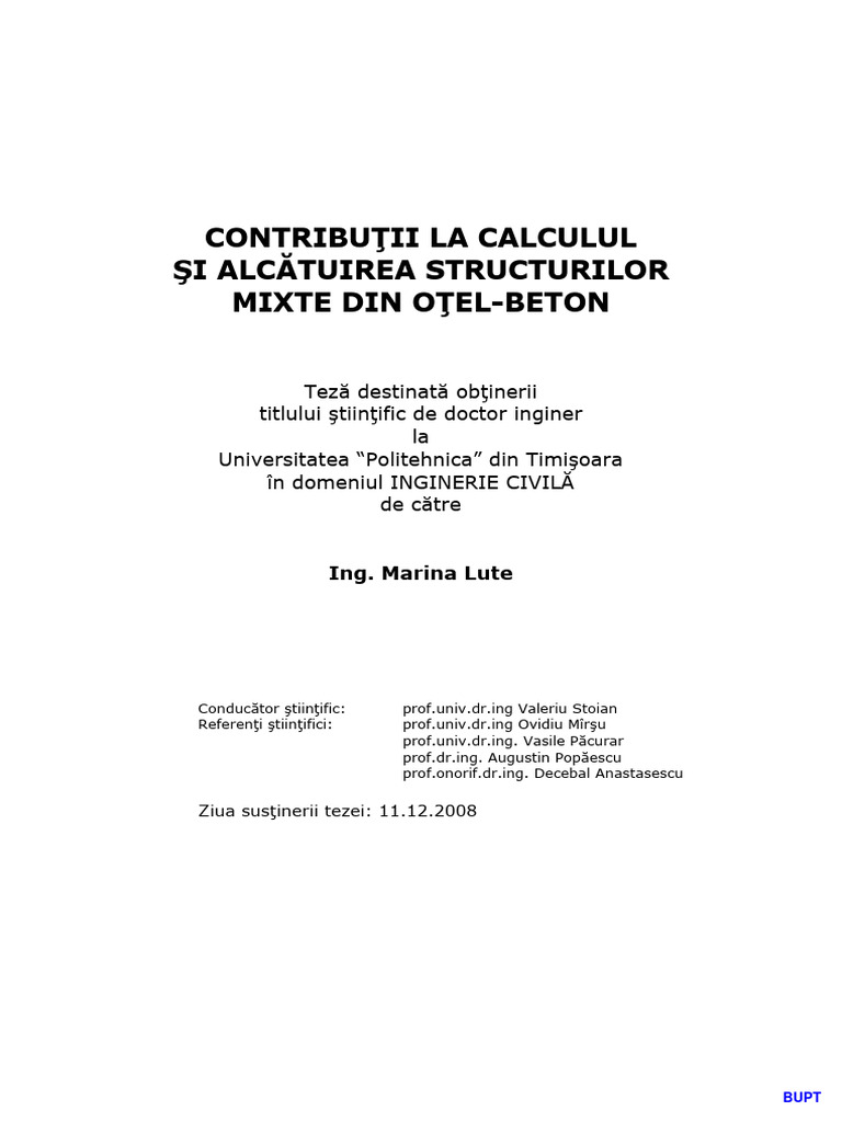 BUPT TD Lute Marina PDF