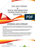 Ss and Strain Rock Deformation Under Structural Geology