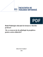 Rolul Psihologiei Educației În Formarea Viitorilor Profesori