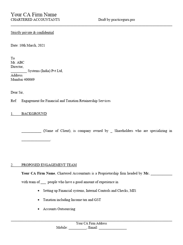 Client Service Agreement Proposal | PDF | Indemnity | Government
