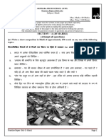 Practice Paper Hindi - STD X - 2023-24 QP
