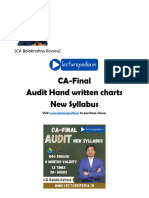 CA Final Audit Handwritten Charts New Syllabus