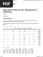 Fall 2023-2024 IE 451 Homework 2 Solutions