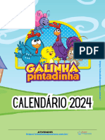 Calendário 2024 - Galinha Pintadinha