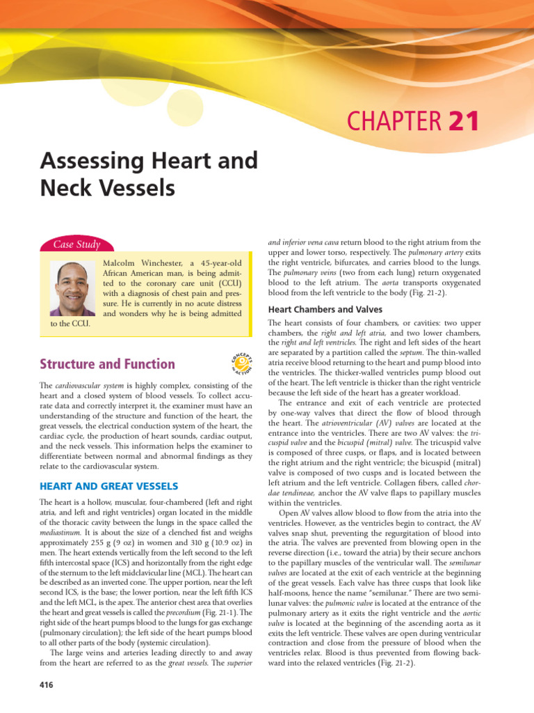Heart and Neck Vessels Assessment Guide | PDF | Heart Valve | Heart