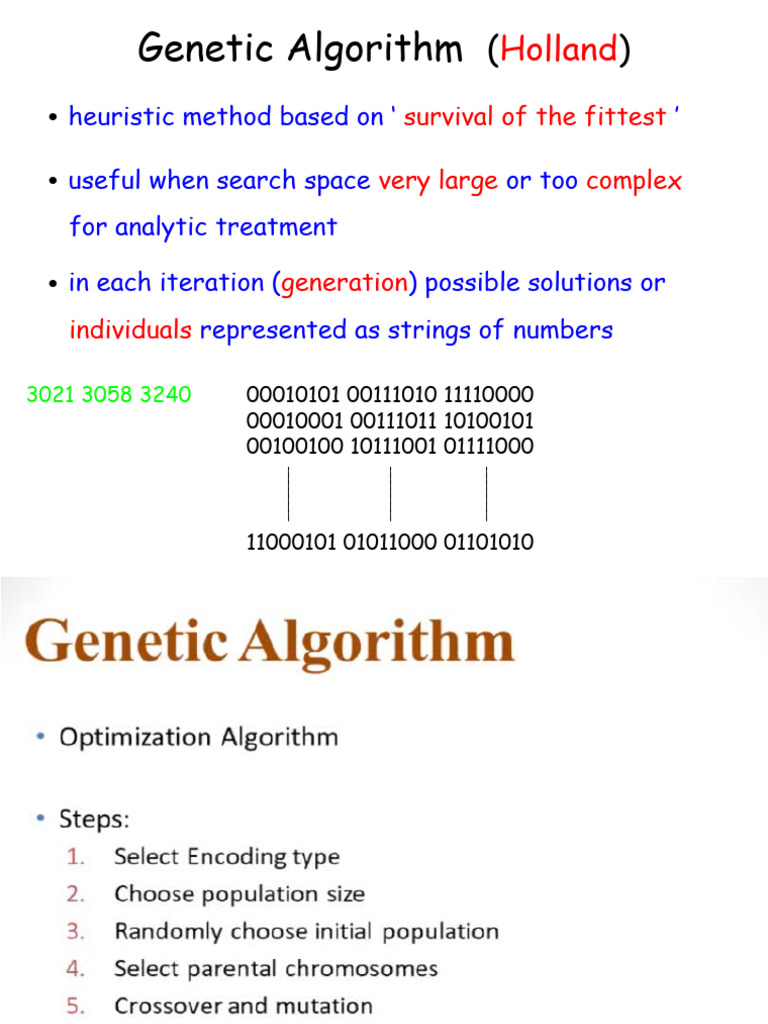 7-3.3 Genetic Algorithm-08-02-2024 | PDF | Tecnología