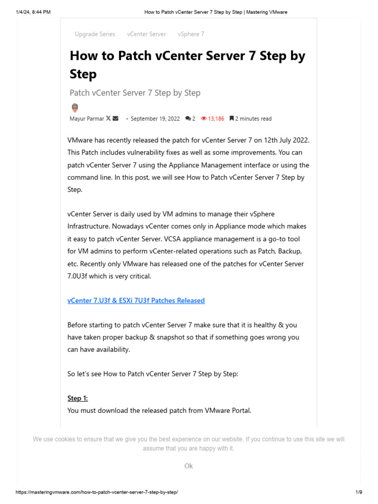 how-to-patch-vcenter-server-7-step-by-step-mastering-vmware-pdf