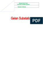 Gelan Substation: Ethiopian Electric Power Transmission Substation Operation Substation Profile Data