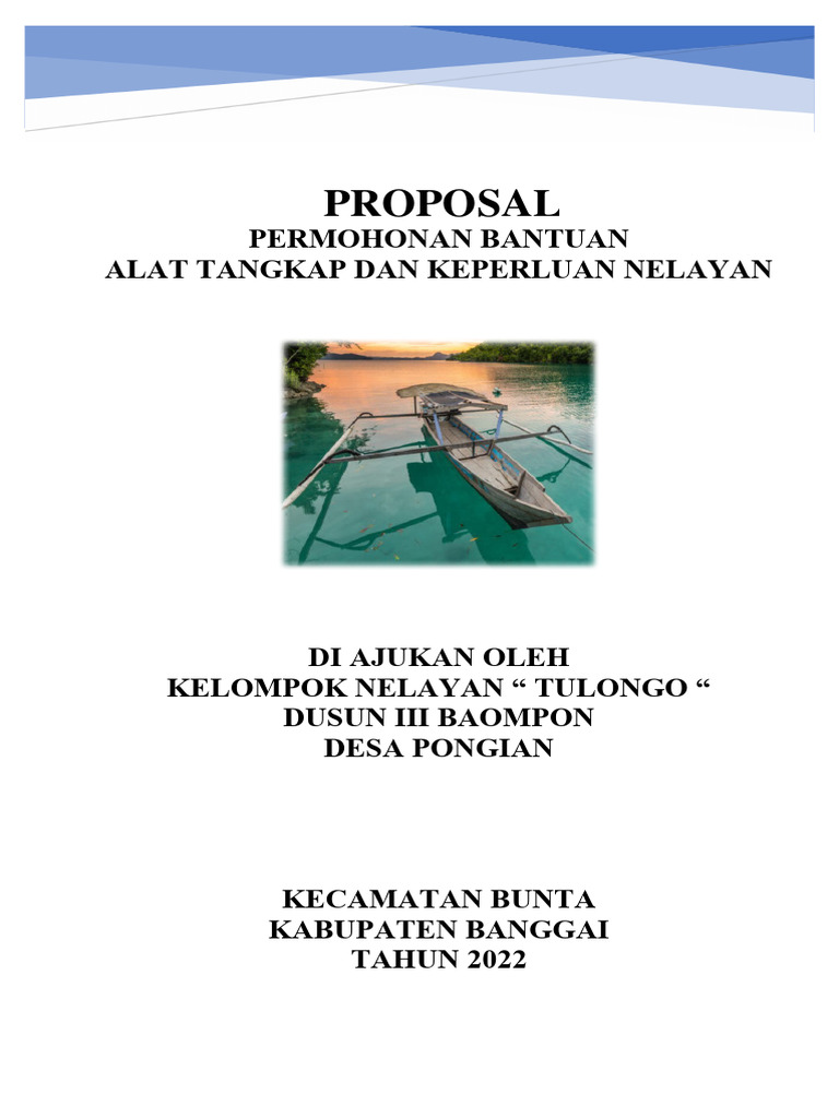 Proposal Bantuan Alat Tangkap Ikan 2 | PDF