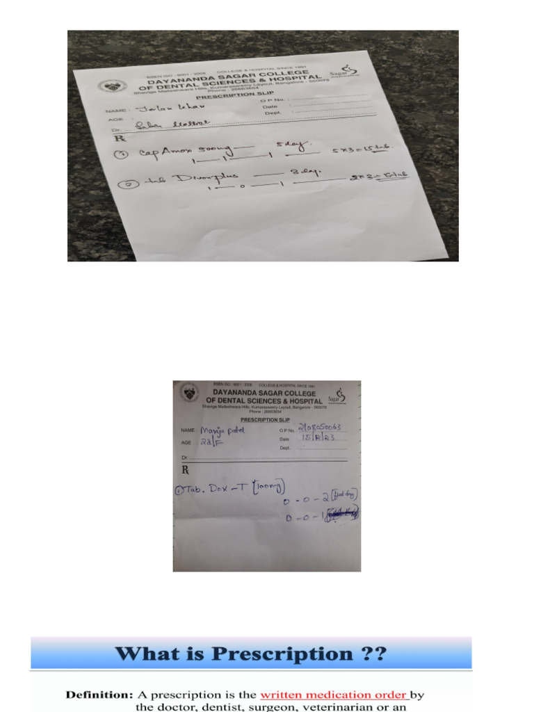 Prescription | PDF