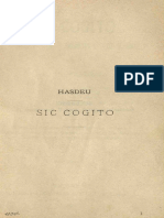 Sic Cogito Hasdeu Bogdan Petriceicu Bucuresci 1895