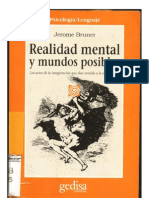 Bruner J.  Realidad mental y mundos posibles.