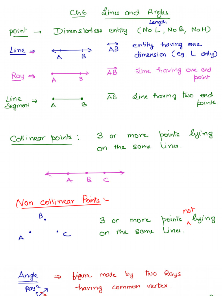Class 9 Lines and Angles Worksheet | PDF