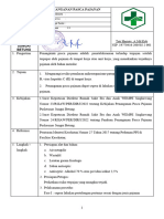 Spo Pasca Pajanan Di Fasilitas Kesehatan