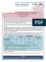 Pamphlet On Requirements of Manufactured Fine Aggregate As Per IS 383-2016