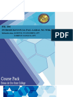 Course Pack - Fil 101