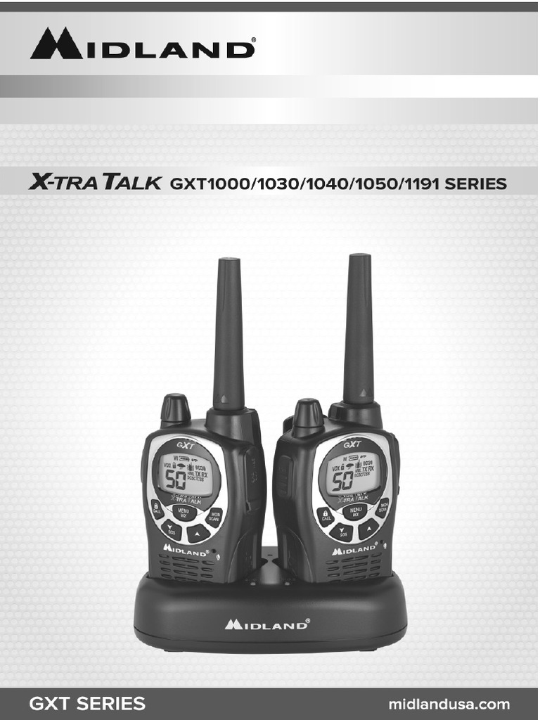 Midland GXT1000 Owner Manual PDF Battery Charger Electrical