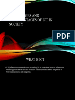 Advantages and Disadvantages of ICT in Society