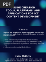 10 Online Creation Tools, Platforms, and Applications For ICT Content Development