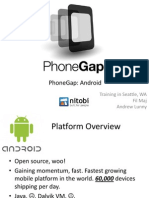 Phonegap: Android: Training in Seattle, Wa Fil Maj Andrew Lunny