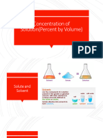 6 Concentration of SolutionPercent by Volume