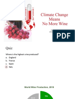 Climate Changes Means No More Wine