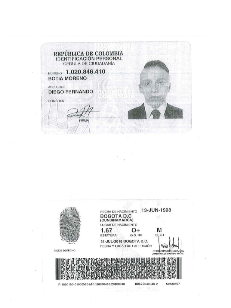 Copia de Cedula Al 150% 1020846410 | PDF