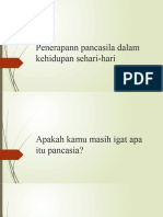 Penerapann Pancasila Dalam Kehidupan Sehari-Hari