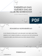 Kepemimpinan Dan Manajemen Dalam Praktik Kebidanan