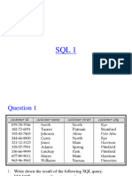 SQL1 in Class Exercise