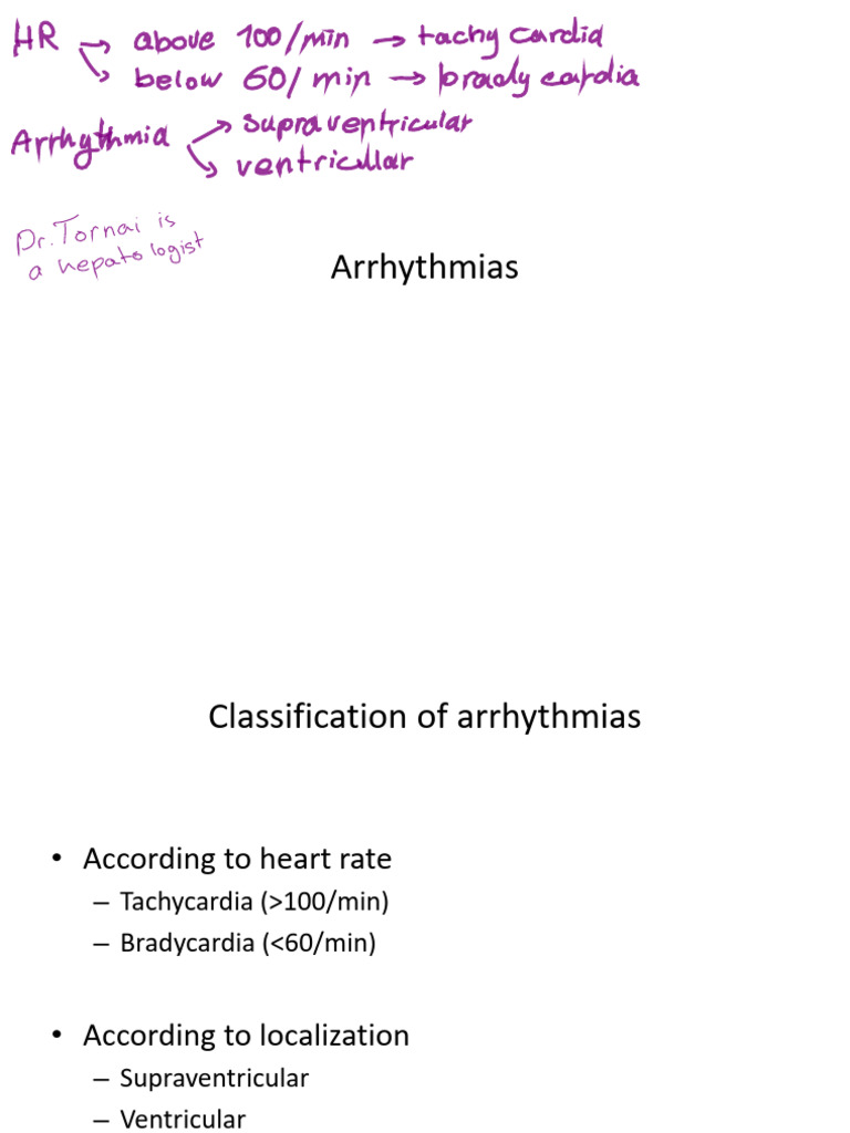 W 6 Arrhythmias | PDF | Cardiovascular Physiology | Electrophysiology