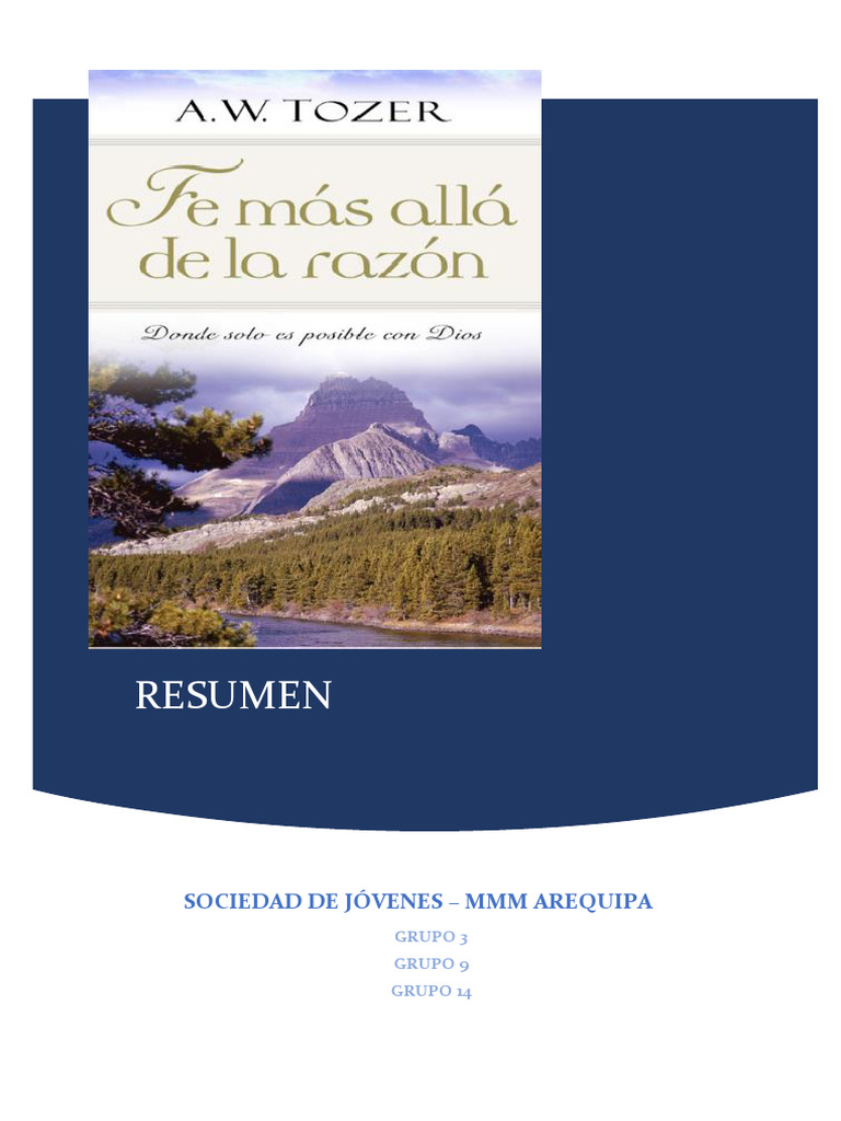Fe Mas Alla de La Razon | PDF | Fe | Jesús