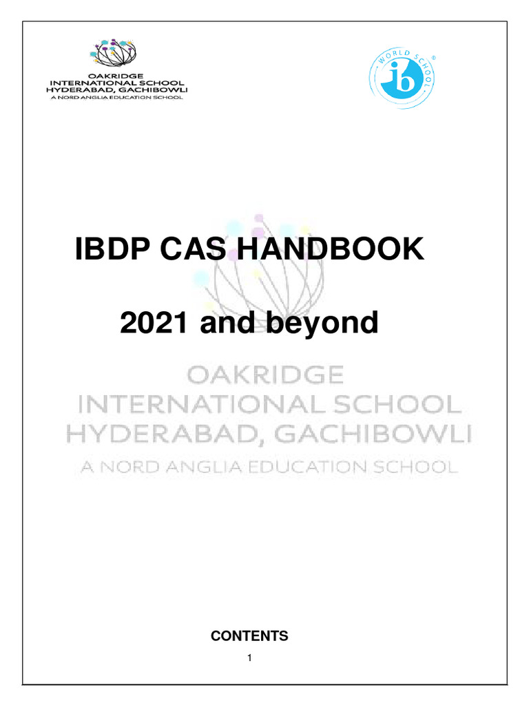 IBDP CAS Handbook Overview 2021 | PDF | Experience | Learning