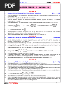 1b Guess Model Papers 2024