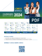 Calendario Bolsillo Bancario 2024