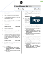 Heredity - Practice Sheet - 10th Board Booster 2.0 2024