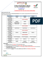 Gr. 6 - 8 Annual Examination Time Table (2023-2024) - Circular No. 261