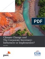 Csia PWC Climate Change Survey
