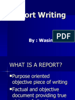 Report Writing