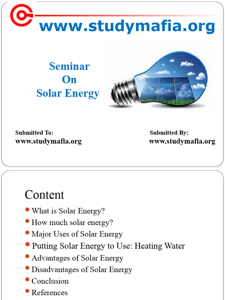Solar Energy Pdf Notes Ppt