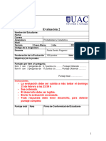 Evaluación 2probabilidad y Estadistica Periodo Enero Marzo